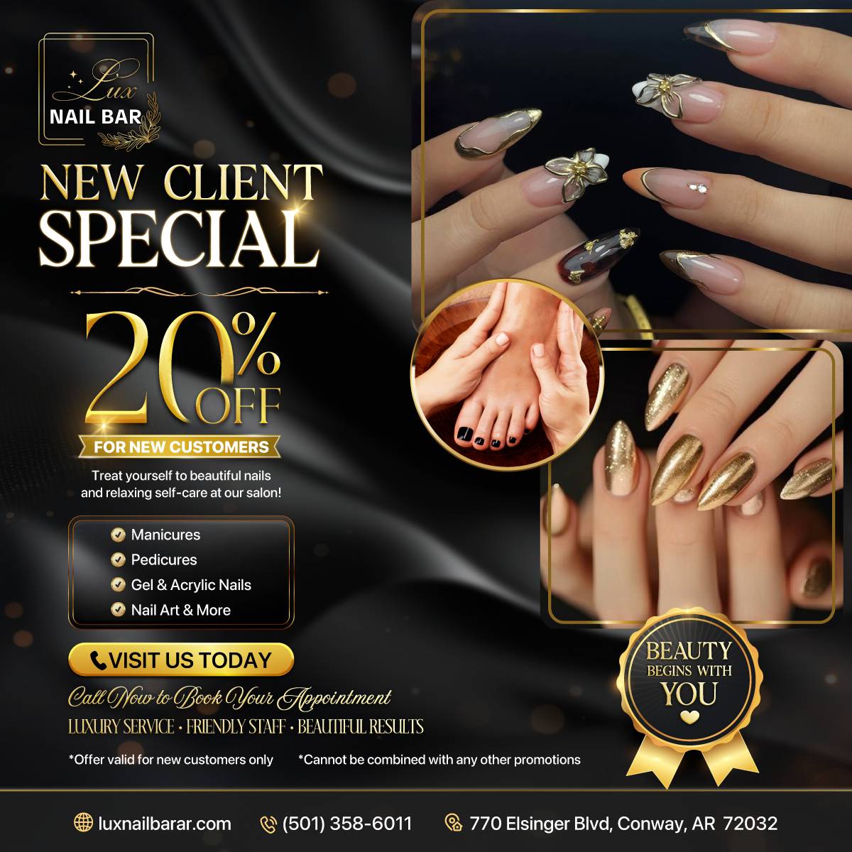🌟 Lux Nail Bar - Promotions 🌟